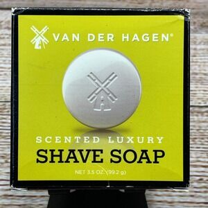 Van Der Hagen Scented Luxury Shave Soap Bar 3.5 oz‎ Mens Grooming New